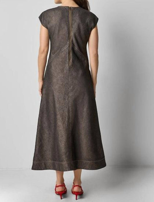 Lilla P - Metallic Seamed Maxi Dress