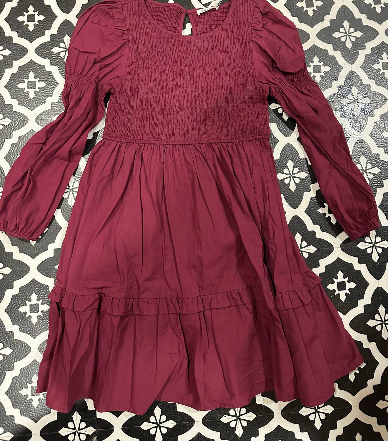 Day + Moon - Women's Smocked Puff Sleeve Dress