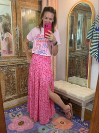 Adrienne - Flirt & Flow Smocked Maxi Skirt