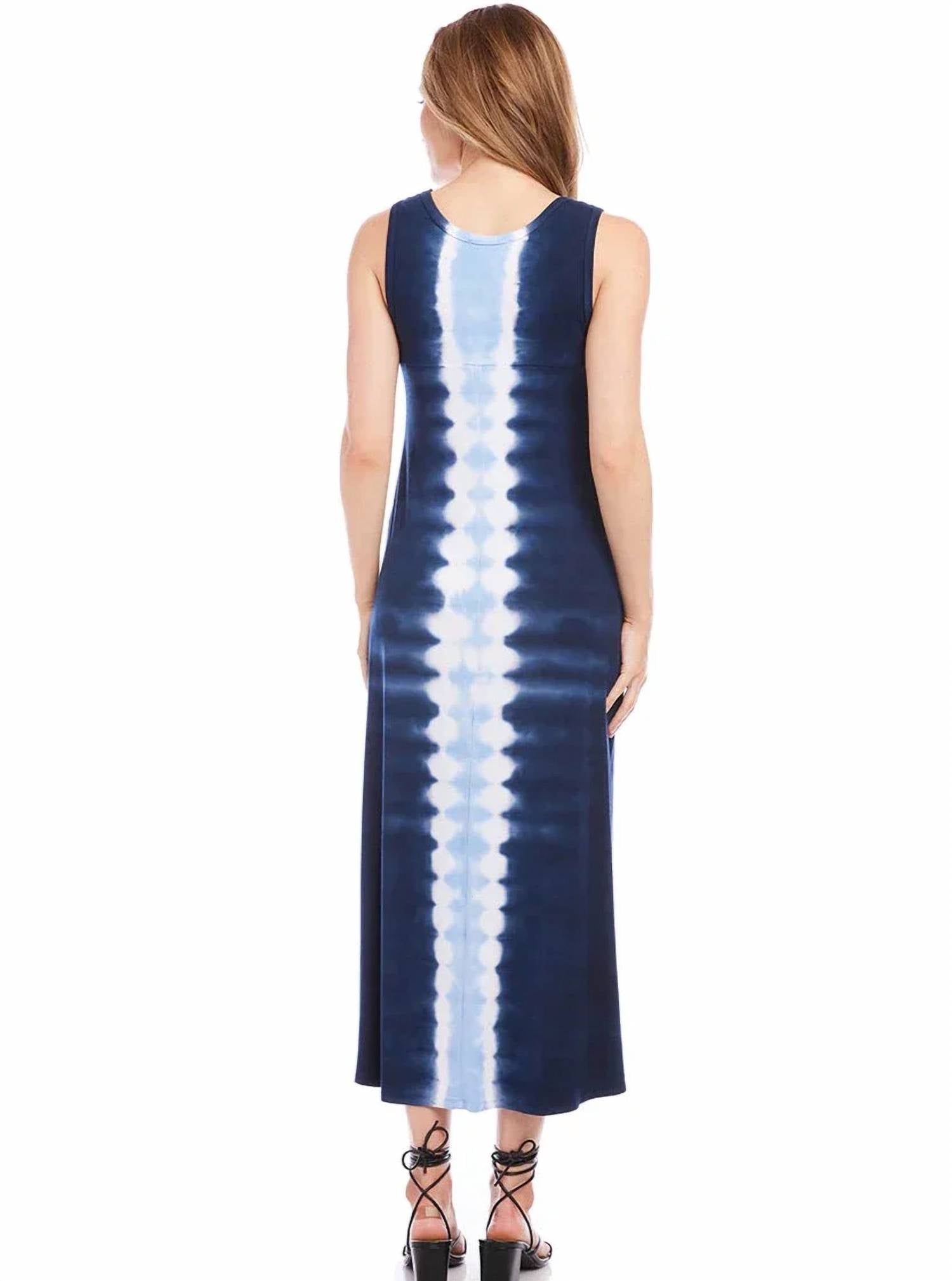 Karen Kane - Front Slit Midi Tie Dye Dress