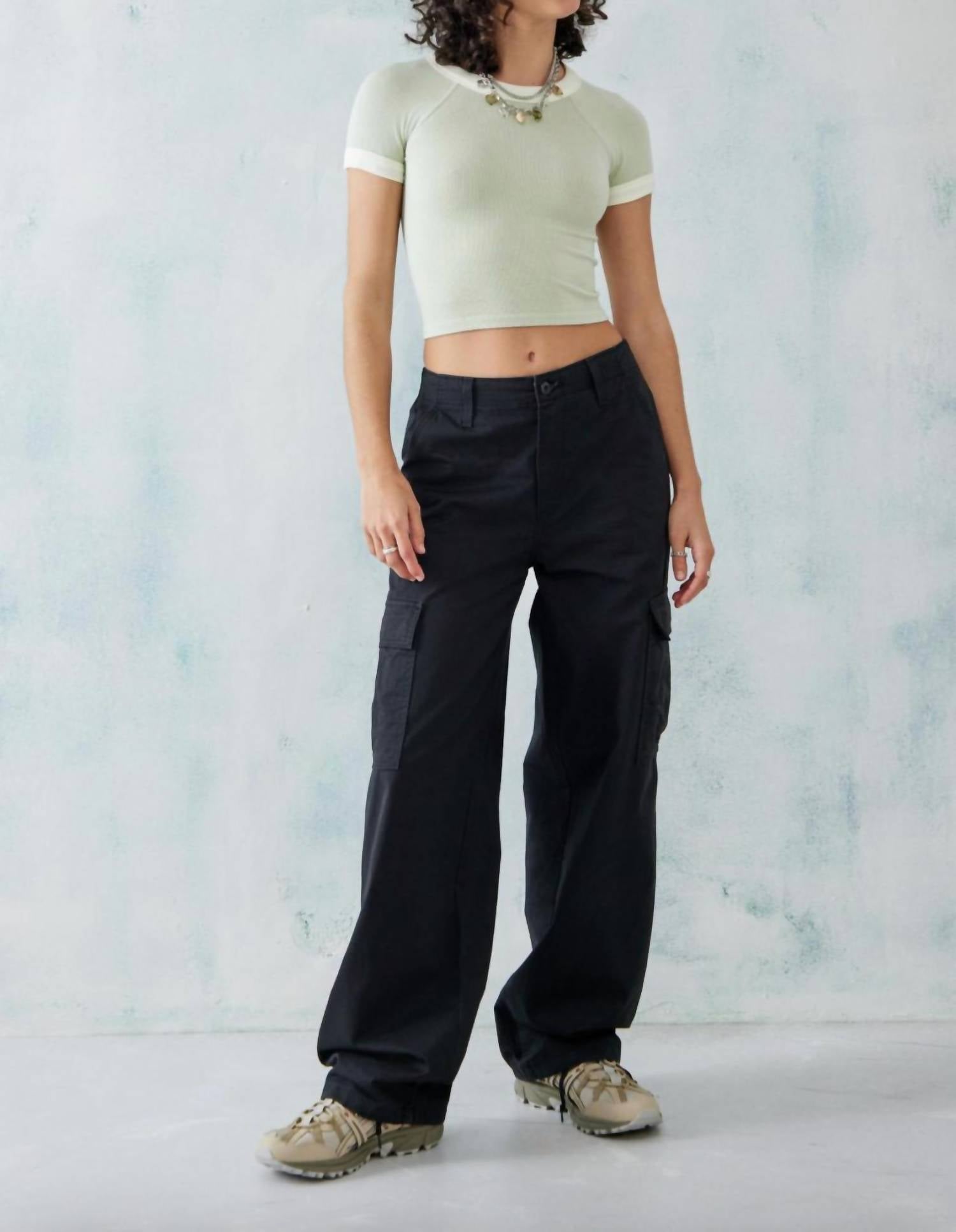 LEVI'S Mid Rise 94's Baggy Cargo Jeans in meteorite - women's jeans
