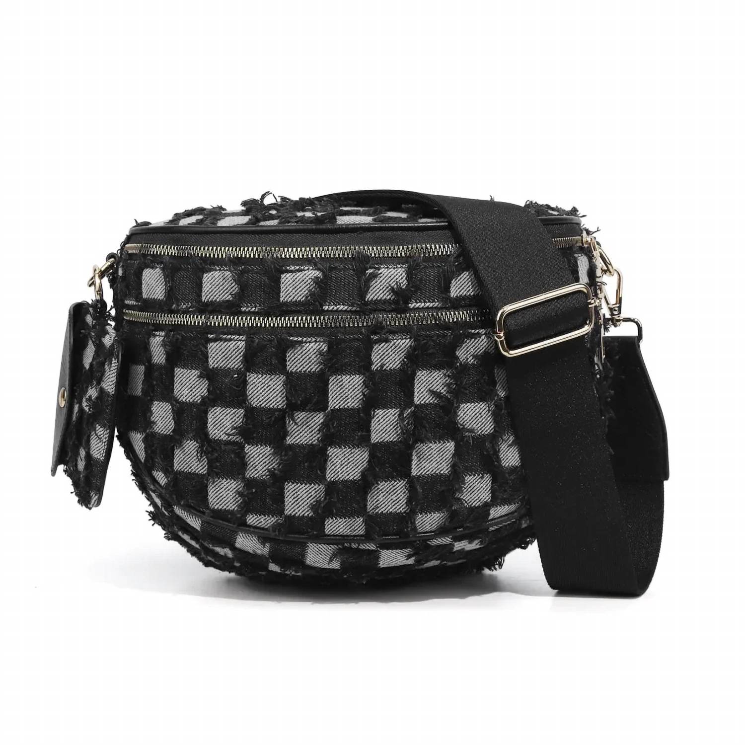 Julia Rose - Women's Carli Woven Denim Sling Bag