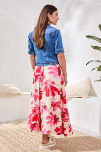 Tribal - Comfort Stretch Elbow-Sleeve Denim Jacket