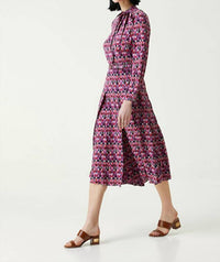 Valentino - Optical Midi Silk Dress