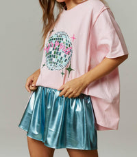 Fantastic Fawn - Let's Go Girls Disco Ball Sequin Tee