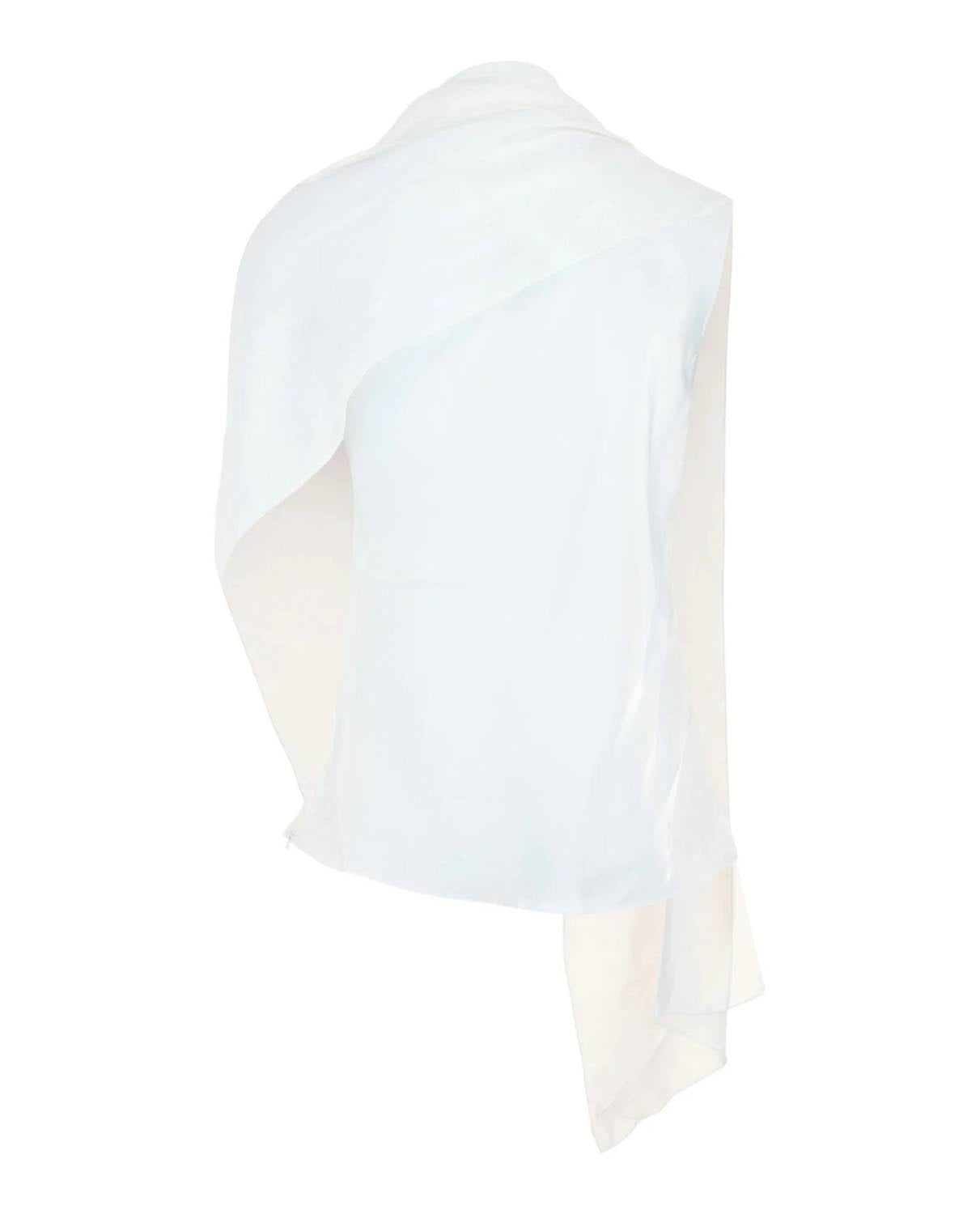 Salvatore Ferragamo - Women's Asymmetrical Shawl Blouse