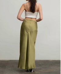 Blu Pepper - High-slit Maxi Skirt