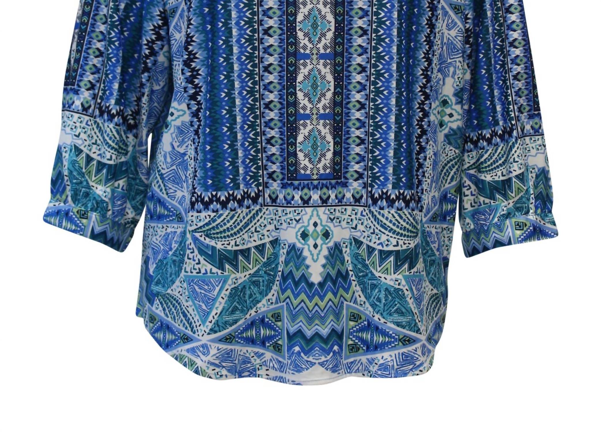 N Touch - Women's Peggi Abstract Print Top