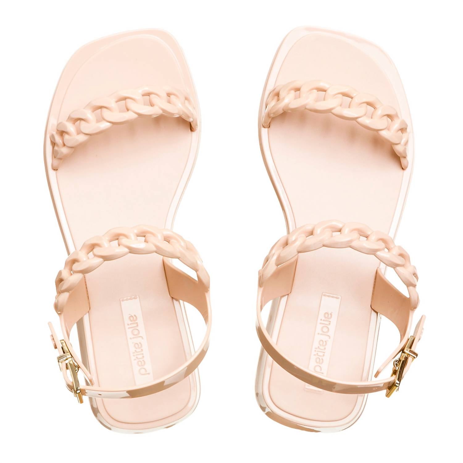Petite Jolie - Women's Chain Style Straps Kiara Low Heel Sandal