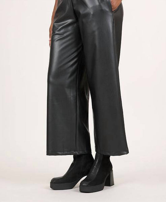Kozan - Renae Leather Wide Leg Pant