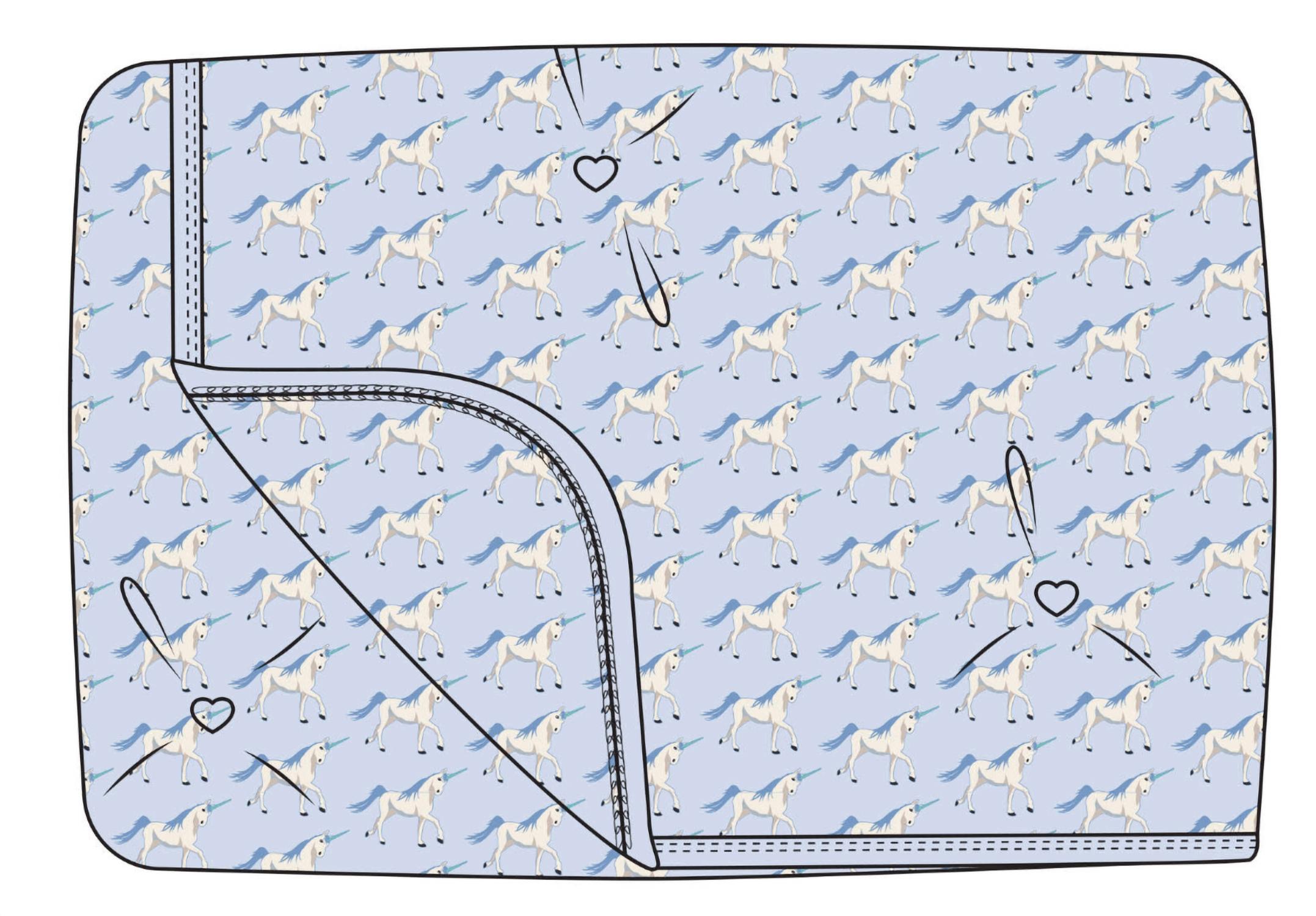 Kickee - Kid's Fluffle Throw Blanket With Embroidery