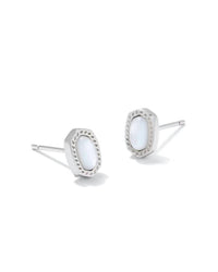 Kendra Scott Women's Mini Ellie Stud Earrings in ivory mother of pearl - women's jewelry
