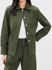 SECULAR Brea Lightweight Jacket in olive green - women's jacket - view 4