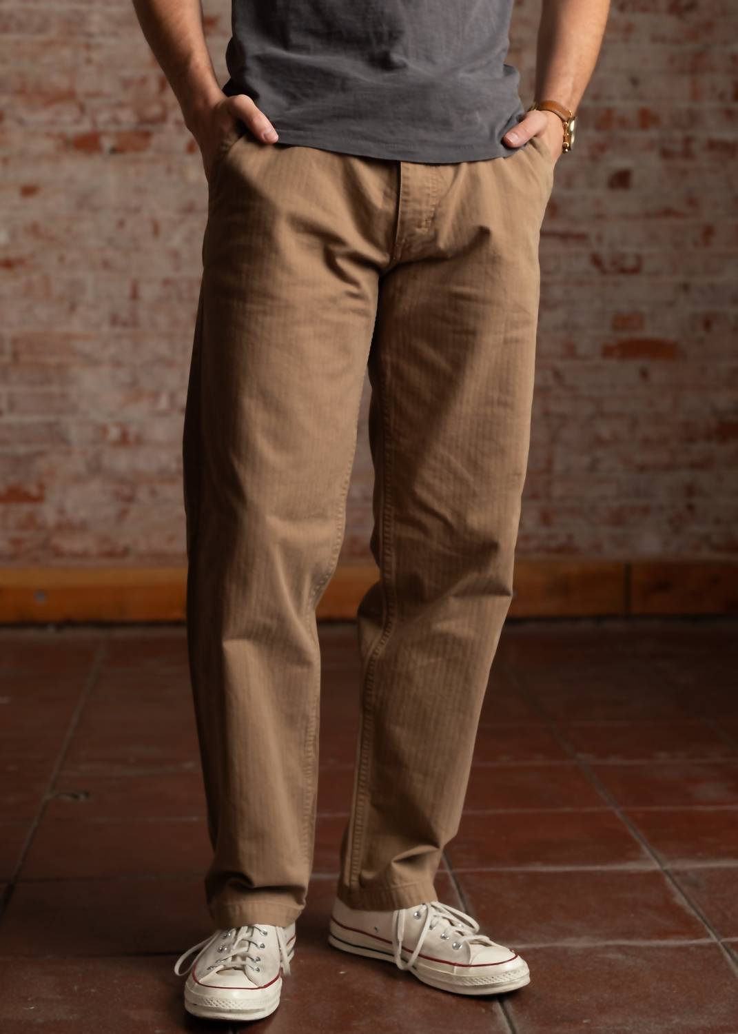 Iron & Resin Troop Pant in khaki - men's pants