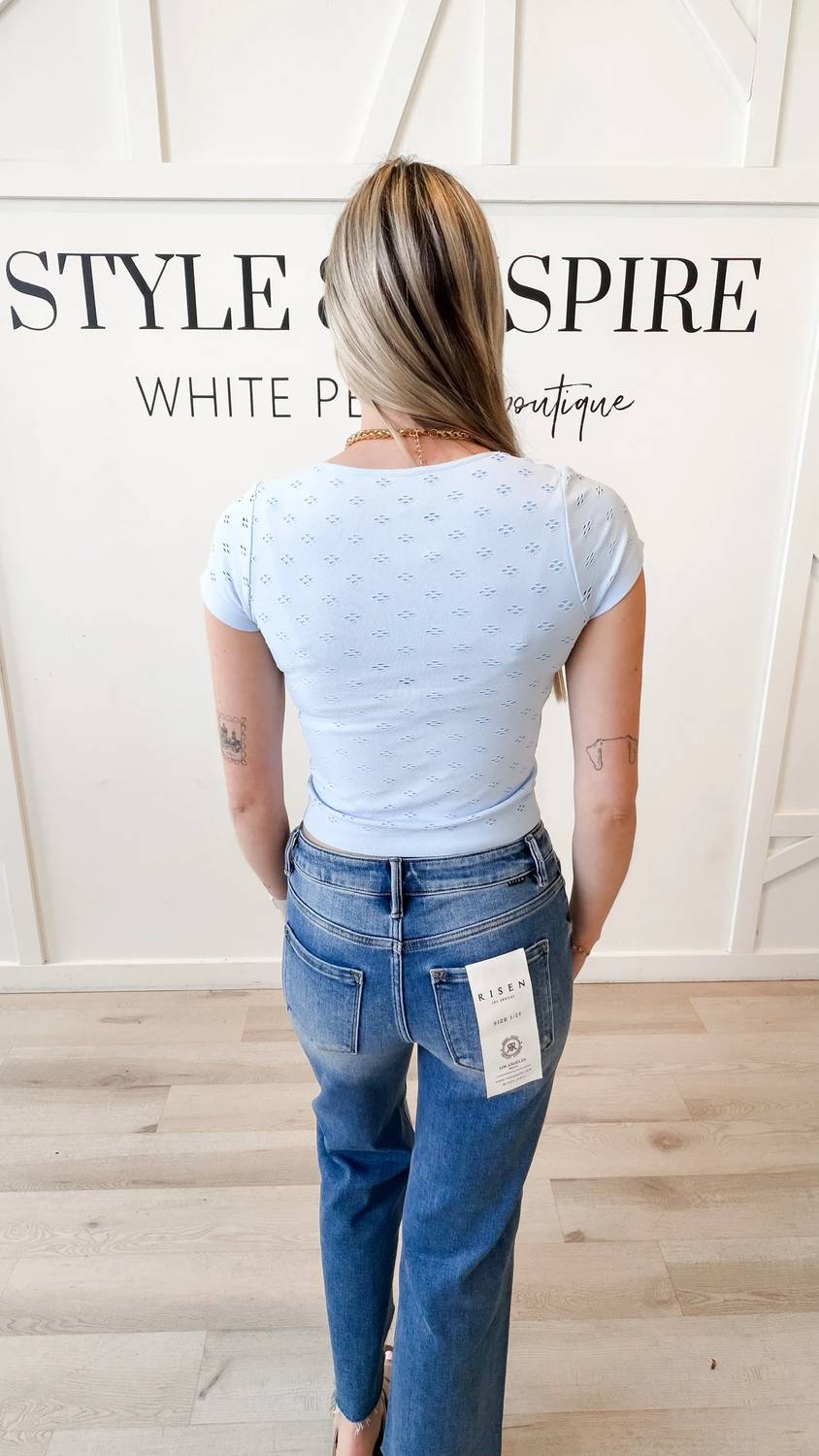 By Together - Roma Fitted Eyelet Tee