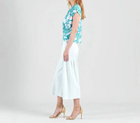 Clara Sunwoo - Floral Drape Neck Top
