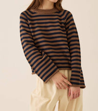 Demylee New York - Andi Stripe Cotton Sweater