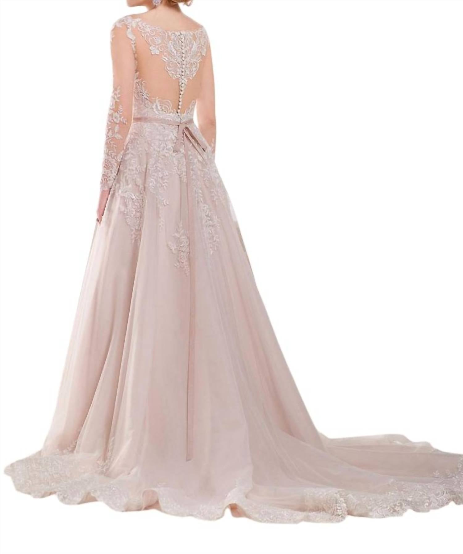 Essence Of Australia - A-line Wedding Dress with Organza Skirt