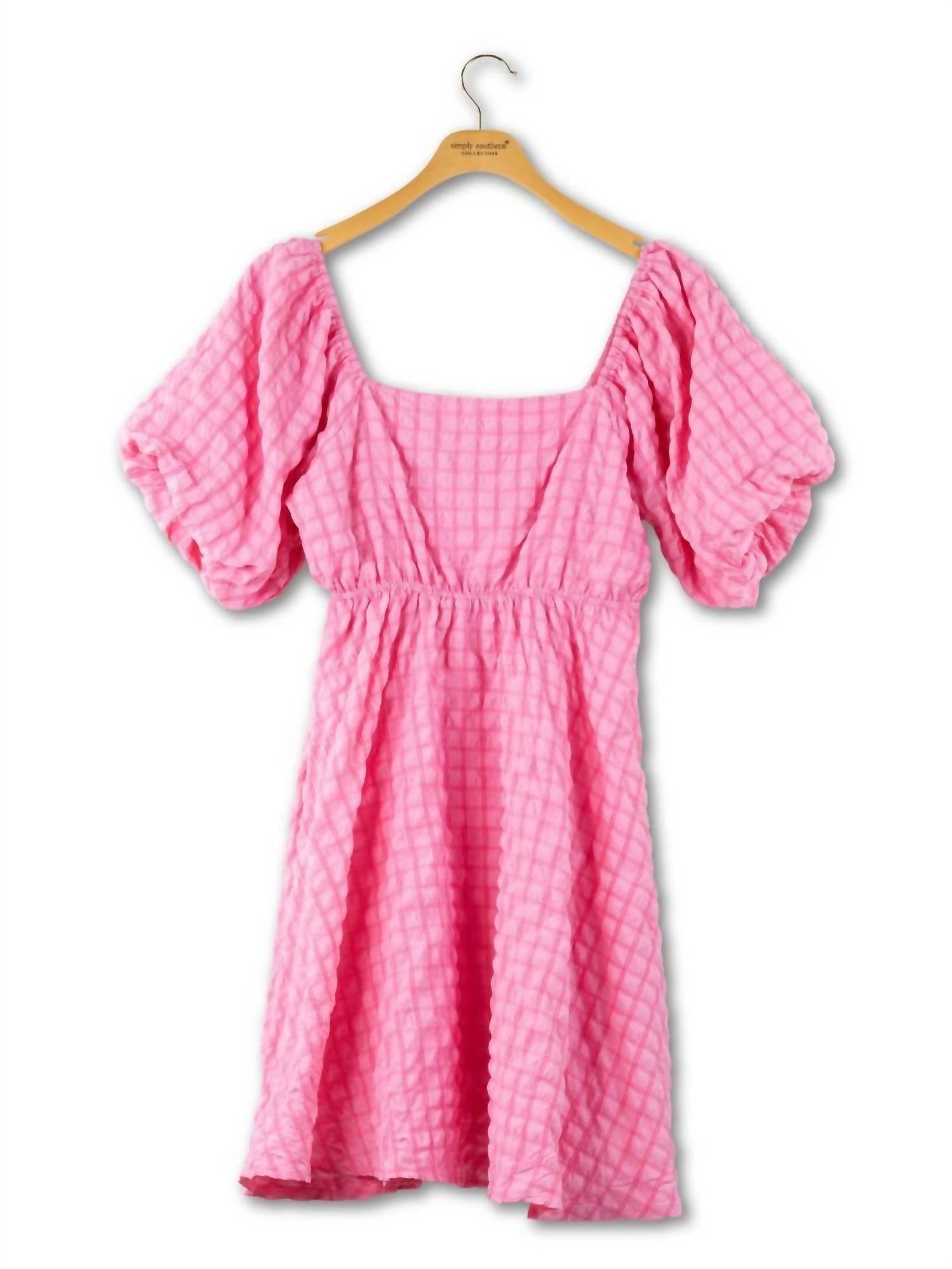 Simply Southern - Textured Puff Sleeve Dress