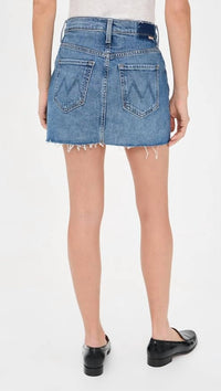 Mother - The Ditcher Mini Fray Jean Skirt