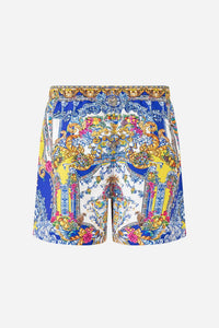 Camilla - Elastic Waist Mid Length Boardshorts