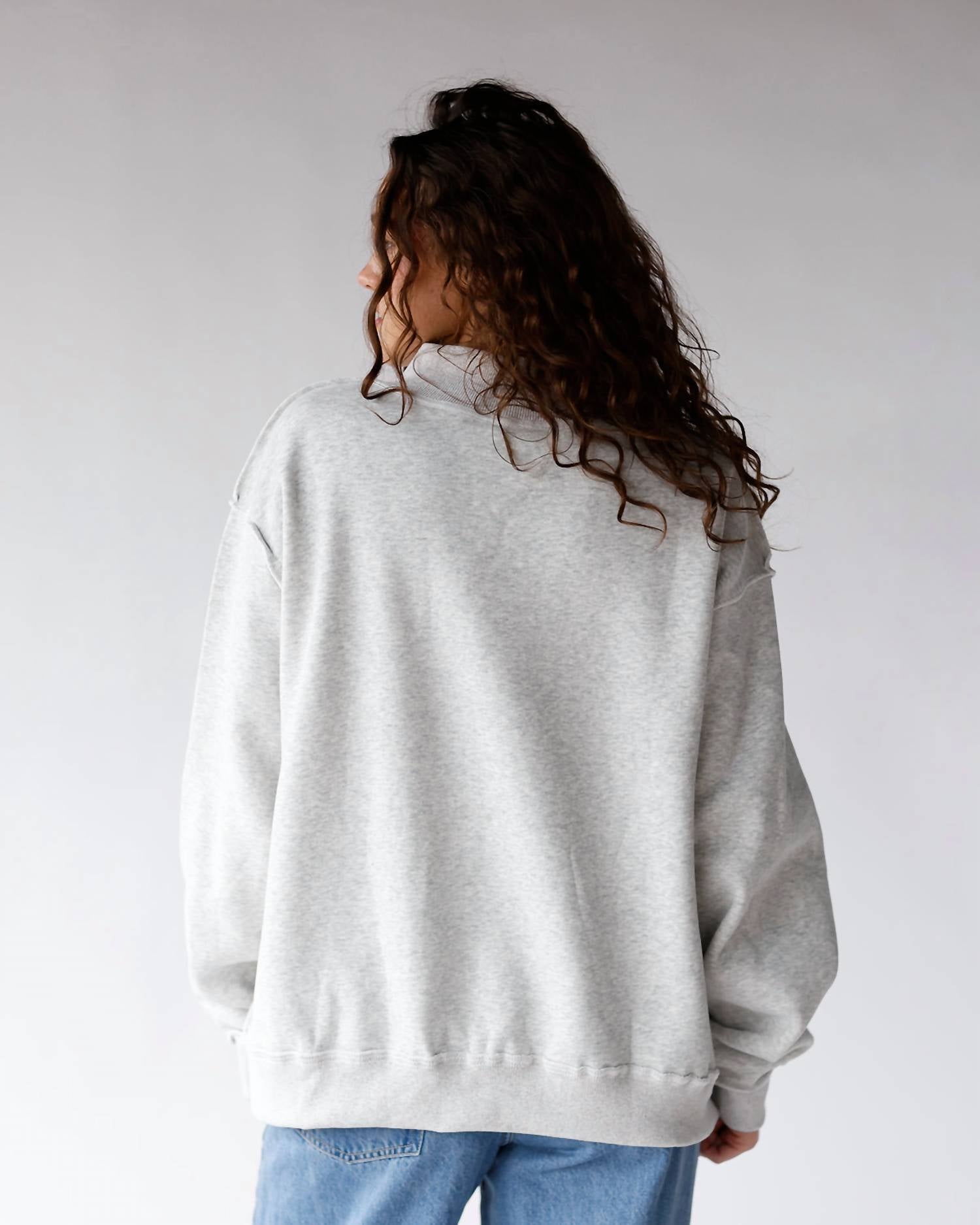 Bucketlist - Cheeky & Delulu Reversible Mock Neck Sweatshirt