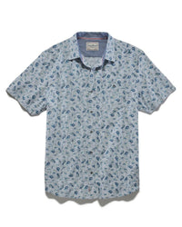 Flags & Anthem - Saxton Short Sleeve Coconut Print Space Dye Shirt