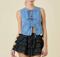 Day + Moon - Front Ties Vest
