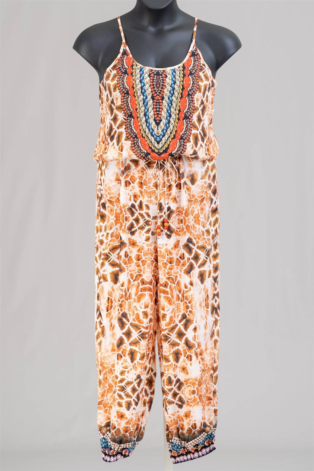 True Colors Women's Vibrant Muse Jumpsuit in orange - women's pants