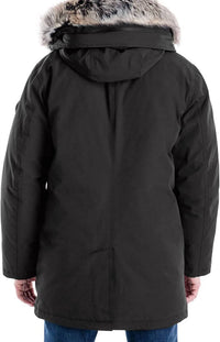 Men's MMK791896 Heavyweight Hooded Snorkel Parka Coat with Bib