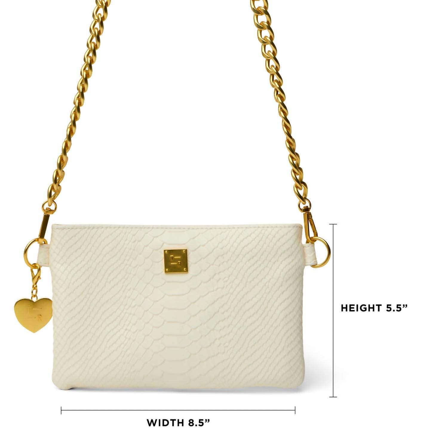 THINK ROYLN Women's Fame Bag in cream python - women's bag - view 9