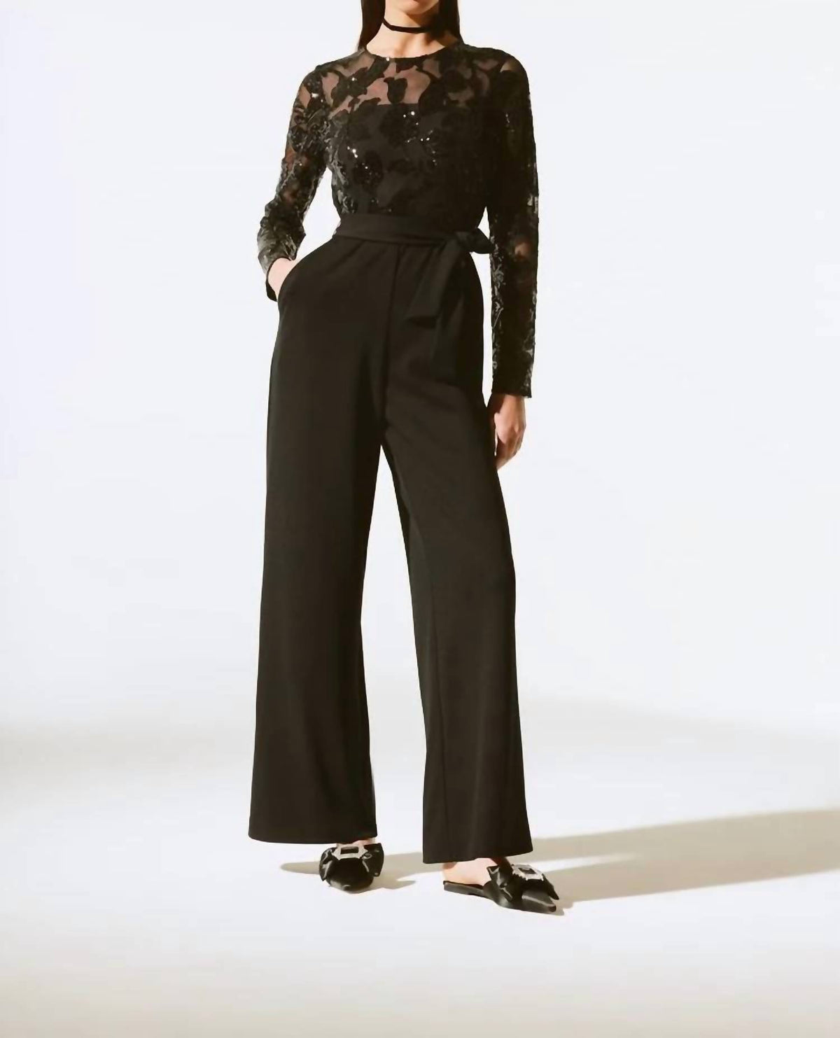Joseph Ribkoff - Sequin Bodice Jumpsuit