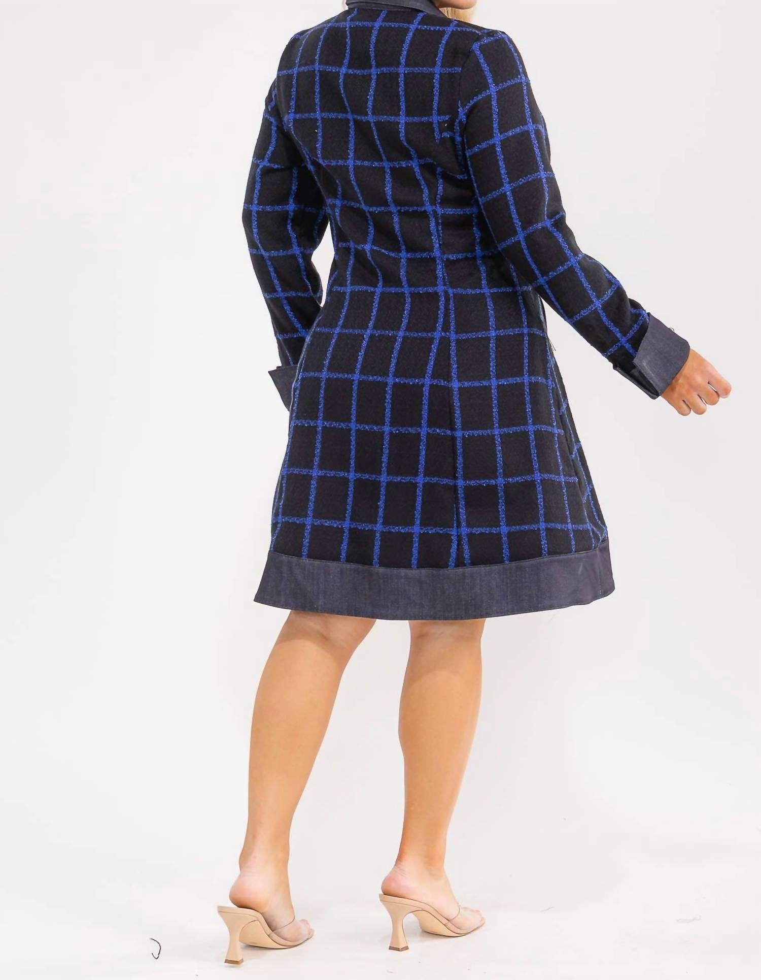 Karen T Design - Plaid Coat Dress