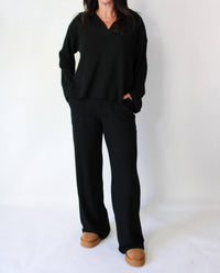 Project Social T - Shea Ribbed Collared Pullover Top