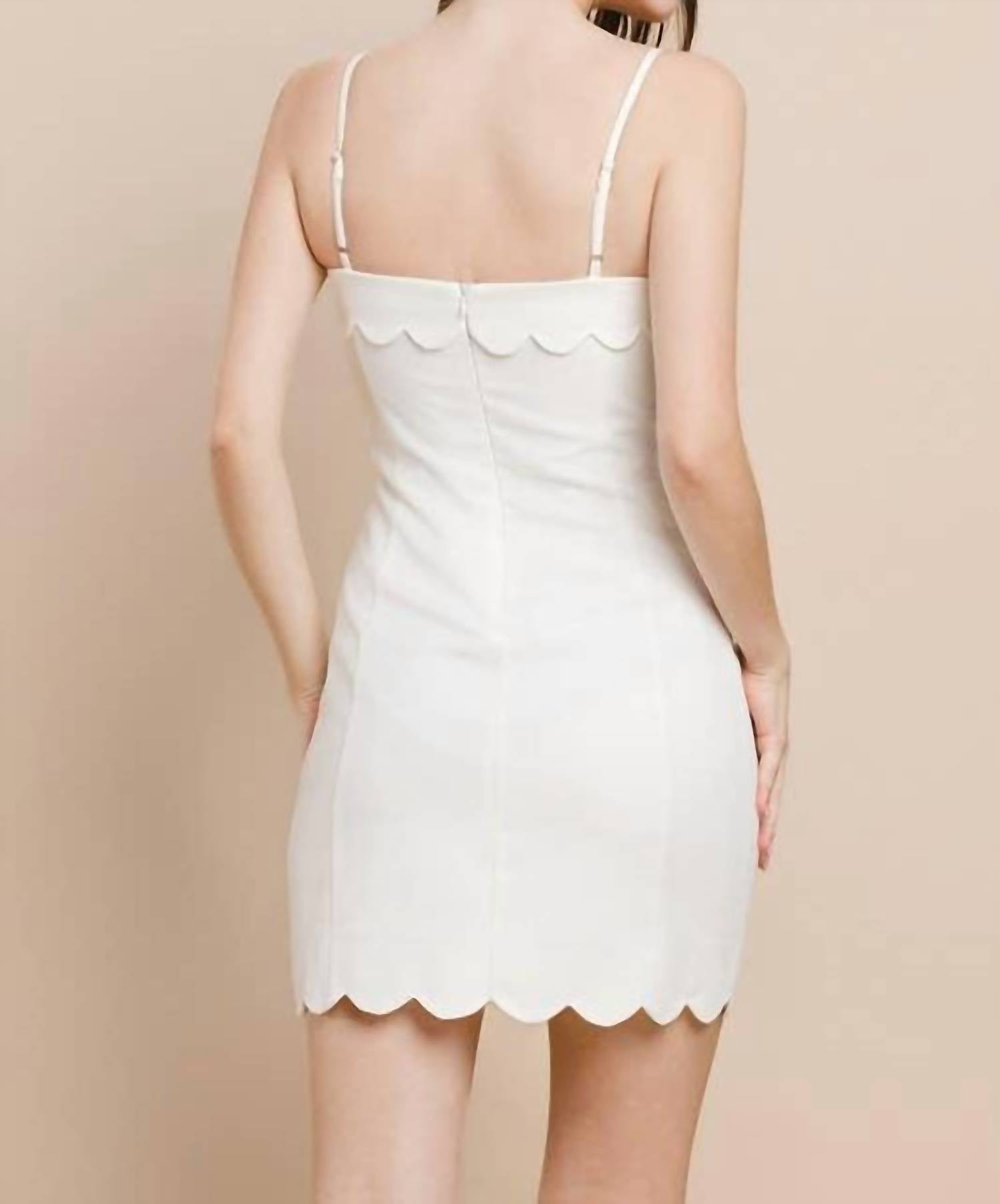 Tcec - Callie Scalloped Mini Dress