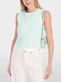 Marc Cain - Knitted Germany Sleeveless Check Top