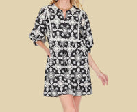 Joy Joy - Floral Embossed Dress