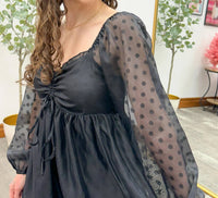 Mittoshop - Polka Dot Long Sleeve Dress