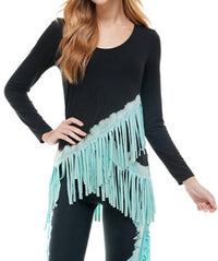T-Party - Long Sleeve Fringe Bottom Top
