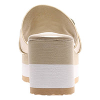 Pierre Dumas Women's Saint-3 Sandal in gold - women's shoe - alternate view