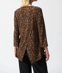 Joseph Ribkoff - Animal Print Fit And Flare Tunic Top