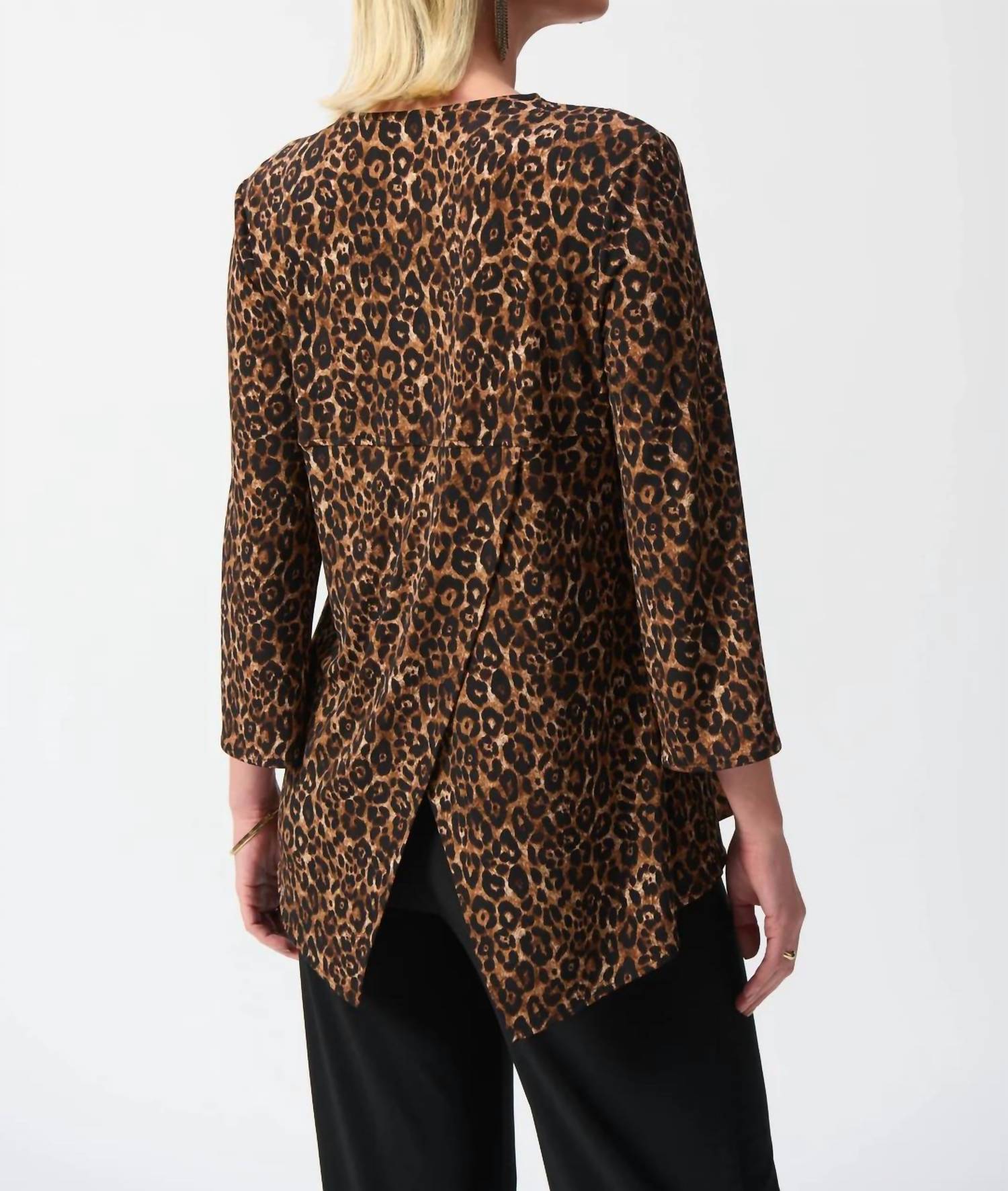 Joseph Ribkoff - Animal Print Fit And Flare Tunic Top