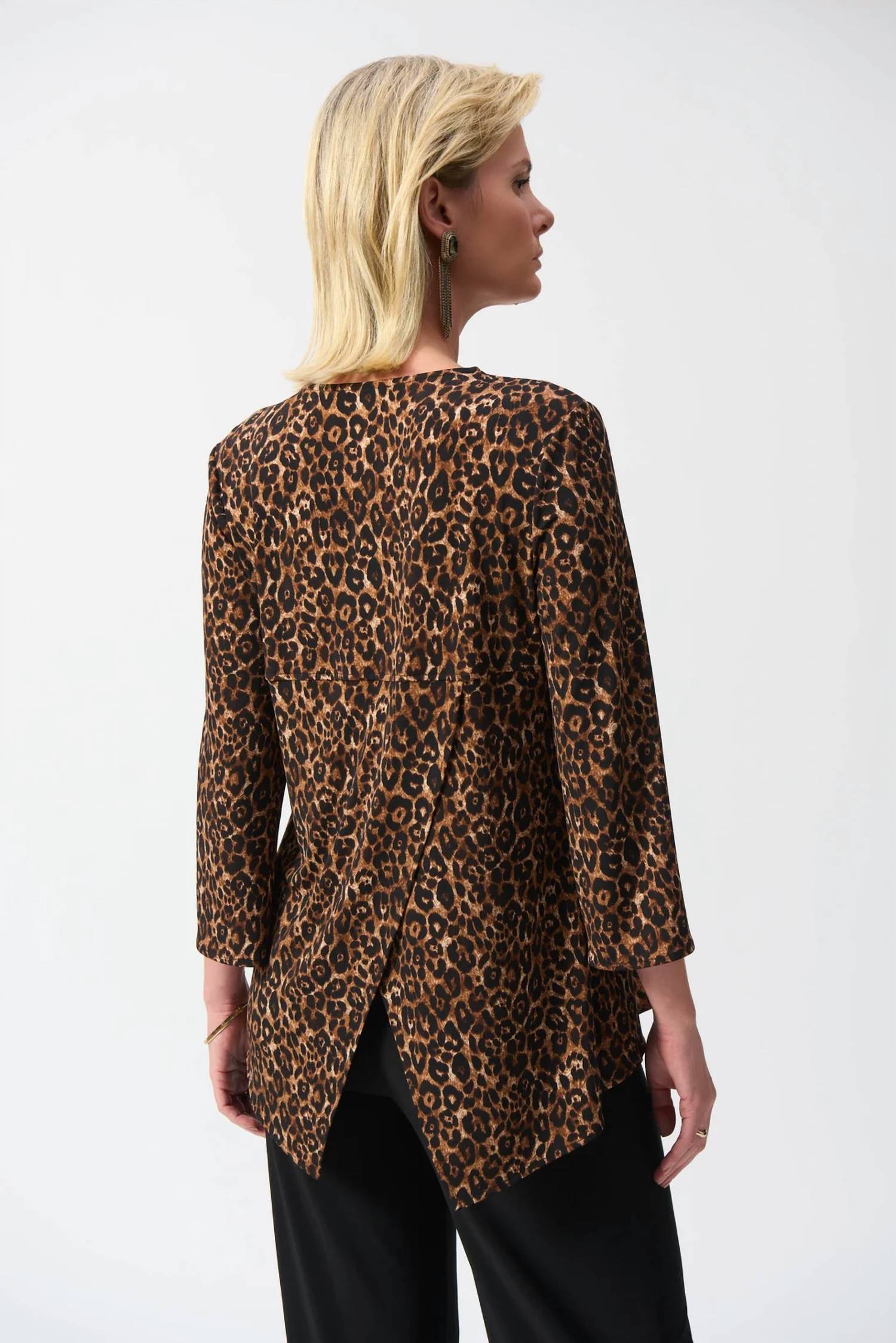 Joseph Ribkoff - Animal Print Fit And Flare Tunic Top