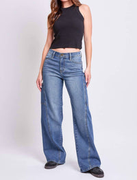 Ymi - Junior High Rise Wide Leg Jeans