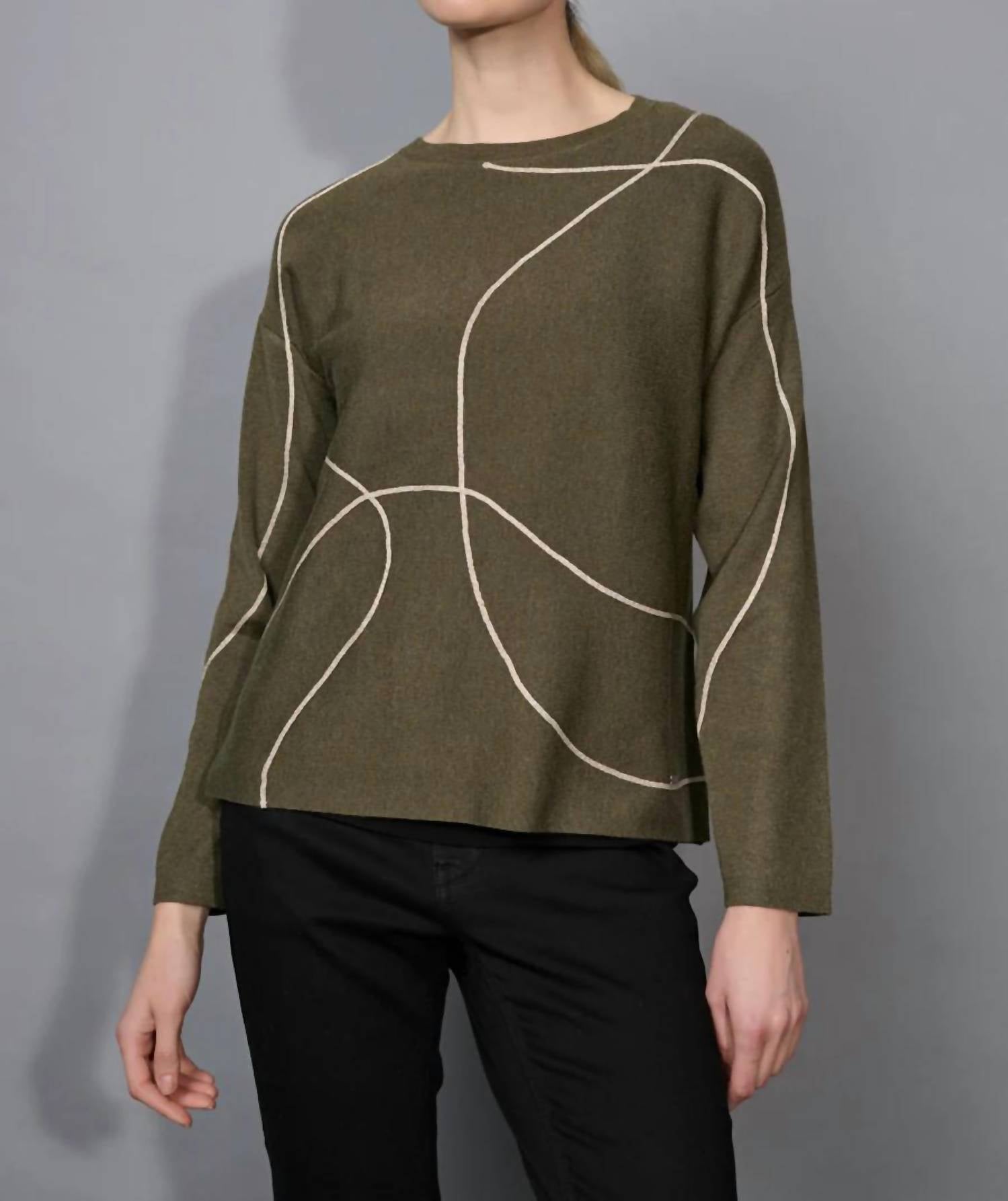 Picadilly - Metallic Trim Sweater