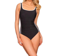 Miraclesuit - Colorblock Shirred Racer One Piece