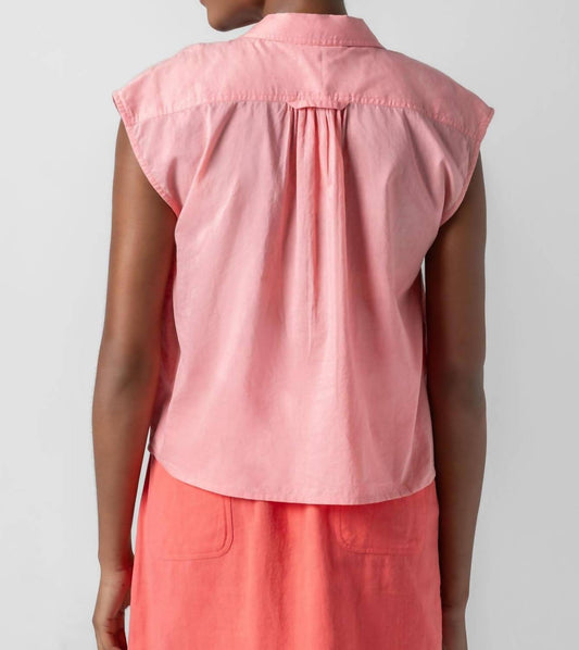 Lilla P - Short Sleeve Button Down Top