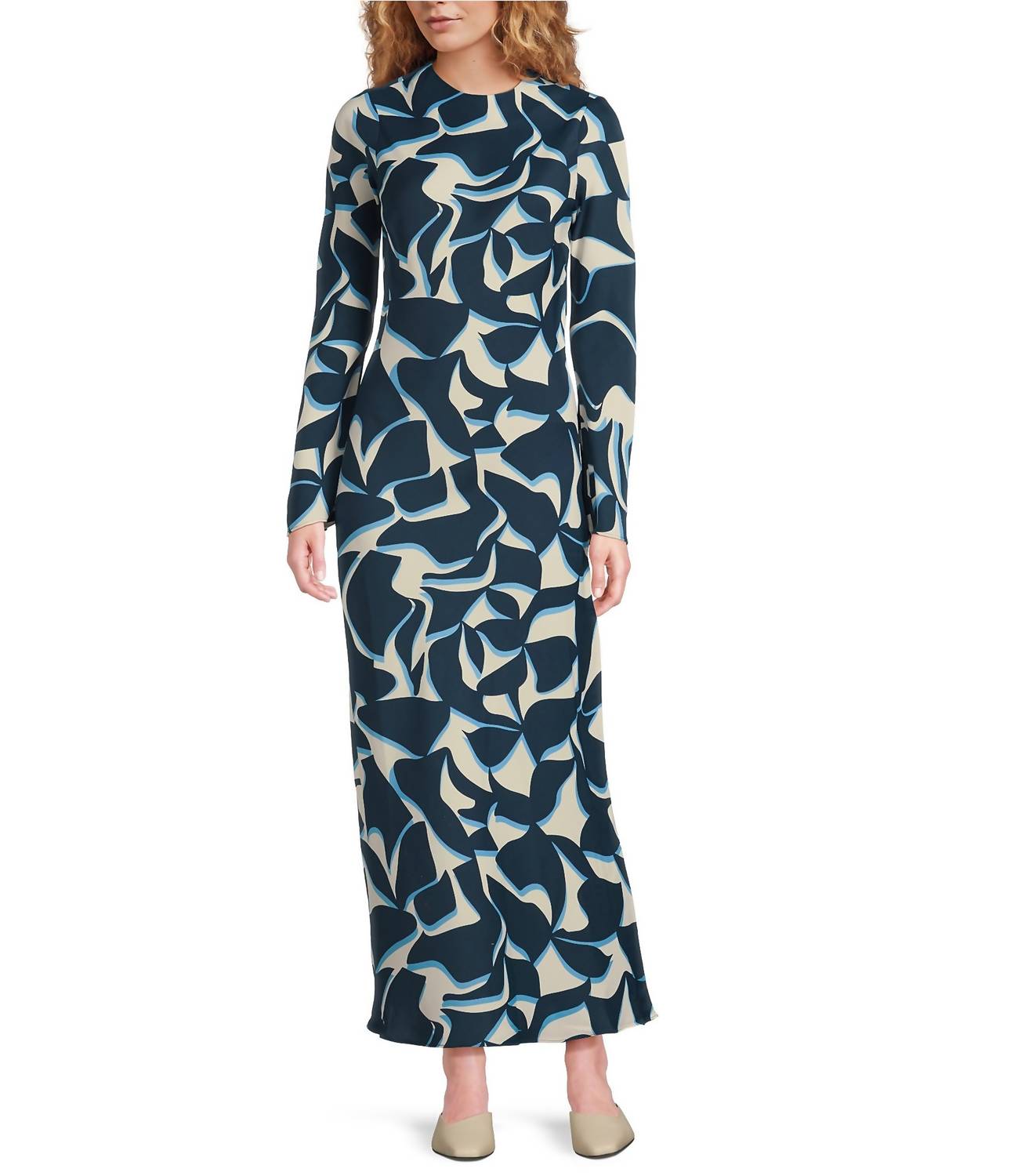 Lucy Paris - Giovanna Geo Print Midi Dress