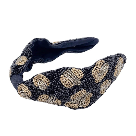 Treasure Jewels - Women's Leopard Beaded Headband