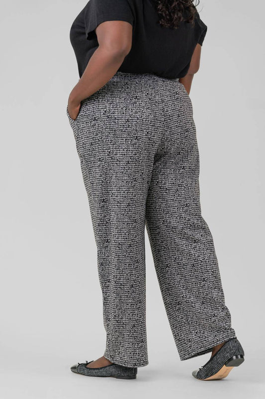 Nic + Zoe - Etched Tweed Wide Leg Ankle Pants - Plus